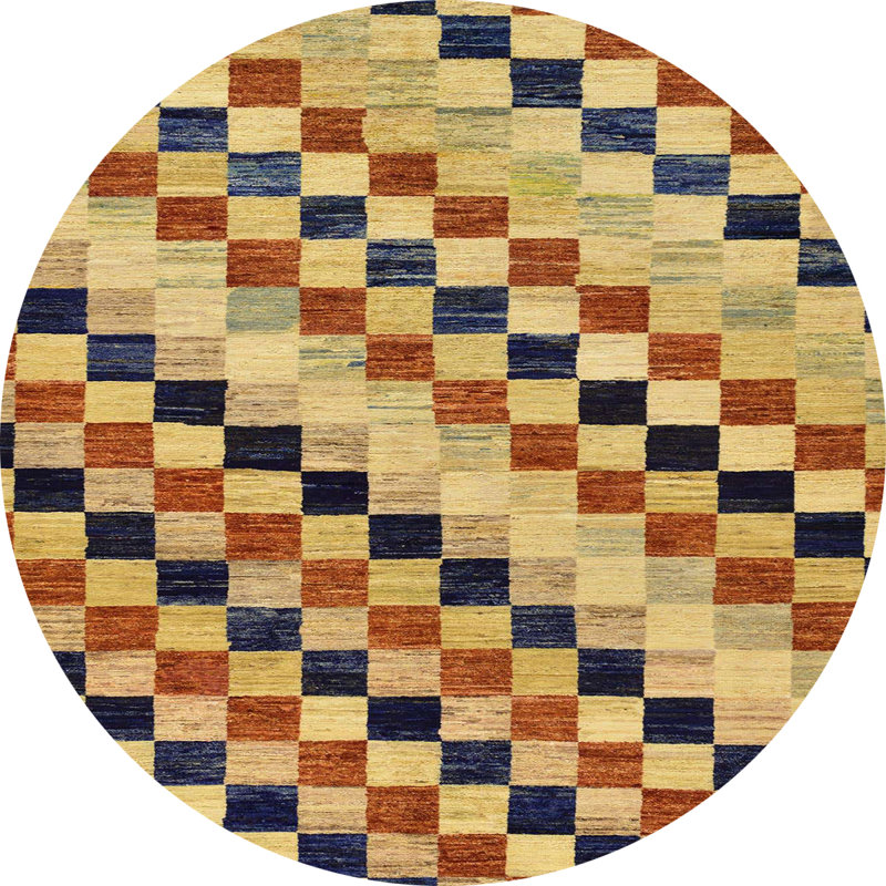 Abstract Indoor Rug, Round 7'
