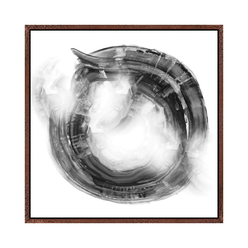 Ring by Nan - Painting on Canvas, Classic Brown Wood Framed, 93.98 cm H x 93.98 cm W