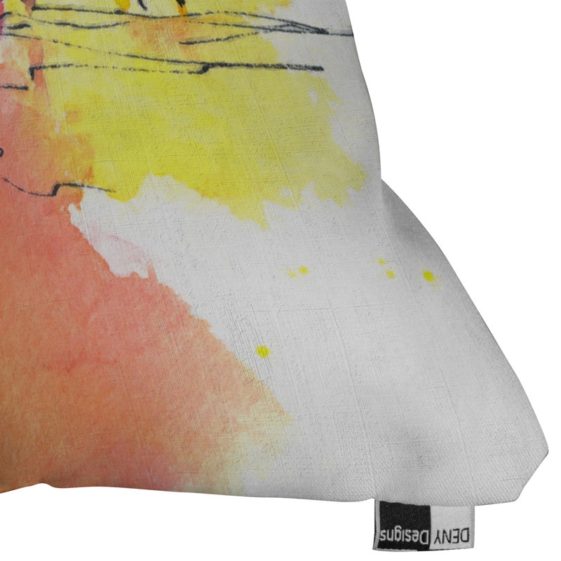 Golden Hue Throw Pillow, 18" x 18"