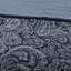 Ensemble de couvre-lit 5 pièces en jacquard avec coussins décoratifs bleu marine-128954439