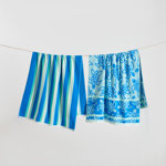 100% Cotton Jacquard Printed 2 Pack Beach Towels