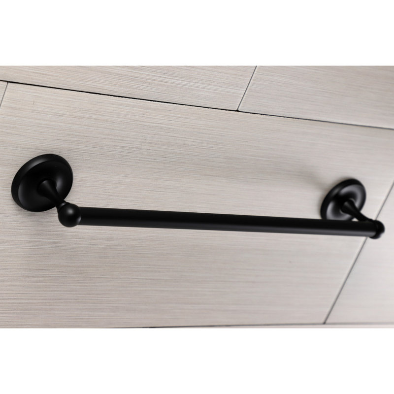 Barre à serviettes classique 18 po Kingston Brass, Noir mat