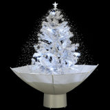 Snowing Christmas Tree Artificial Xmas Tree with Umbrella Base PVC