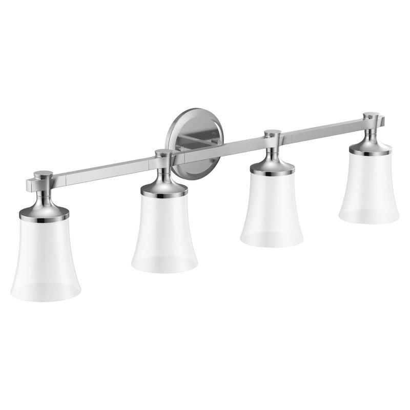 Flara 4-Light Vanity Light, Chrome