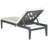Outdoor Acacia Solid Wood Single chaise with Cushions-33394033
