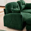 Canapé modulaire en chenille douce de 4 L avec courbe ergonomique, dossier plissé et plusieurs combinaisons de tissu modulaire, coussin, siège, aménagement personnalisable-1819016178
