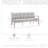 3-Seating Aluminum Frame Garden Sofas-728543989
