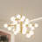 30 - Light Dimmable Bubble Glass Sputnik Mid Century Modern Chandelier
