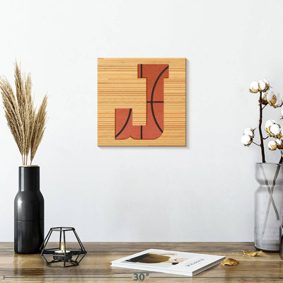 «Basketball J Alphabet» sur toile
