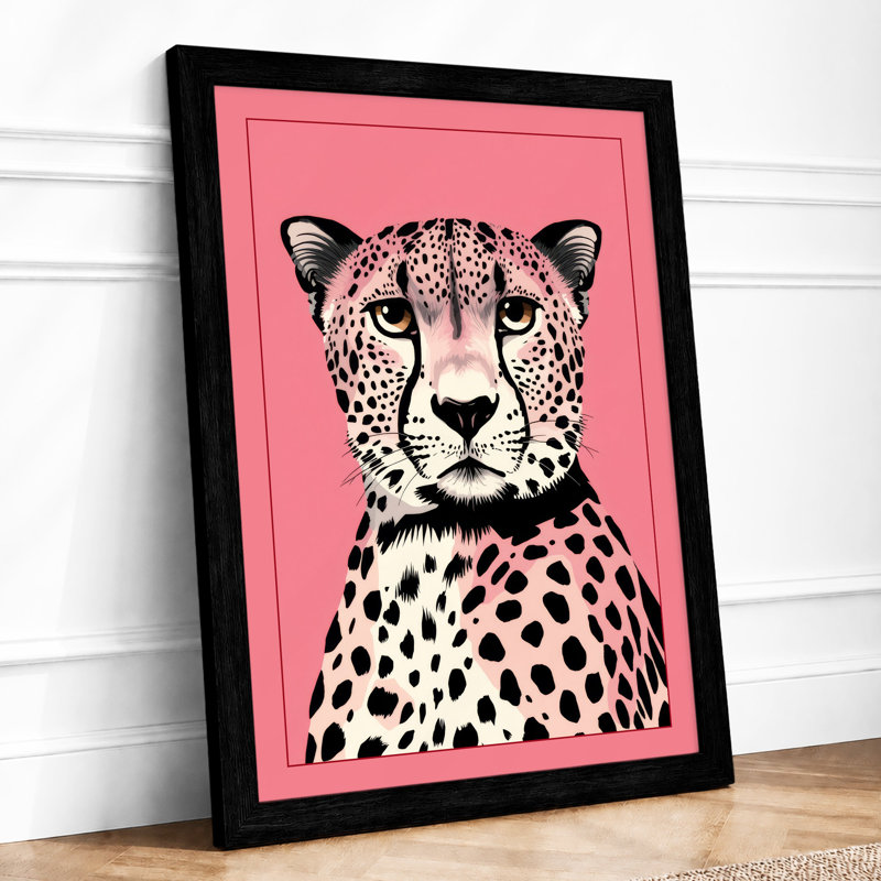 Cheetah Pop Art Modern - Print, Black, A3 - 42.0 x 29.7 cm