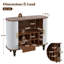 Buffet avec porte-bouteilles et porte-verres-129687753