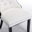 Chaise de salle à manger Parsons moderne capitonnée avec garniture cloutée-1467198975-1467198949