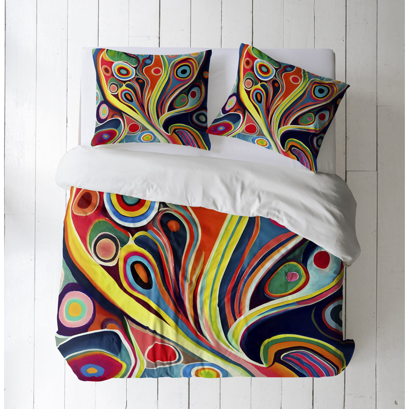 Abstract Duvet Cover, King Duvet Cover + 2 King Shams