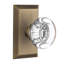 Studio Plate with Round Clear Crystal Door Knob-1526029238