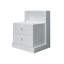 49cm W Manufactured Wood Bedside Table