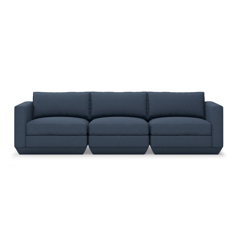 Podium Modular 3 PC Sofa, Hanson Navy