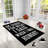 Luxurious Polyester Area Rug, 3.3 x 4.6 Feet | 740 g/m² Velvet Fabric, Non-Slip Felt Dot Underside, Laminated Sponge for Comfort | Antibacterial, Machine Washable at 86°F | Elegant Digital Print Design for Home Décor-1351877984