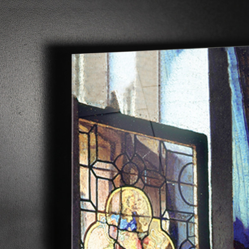 Bicchiere di Vino by Johannes Vermeer - Square Print