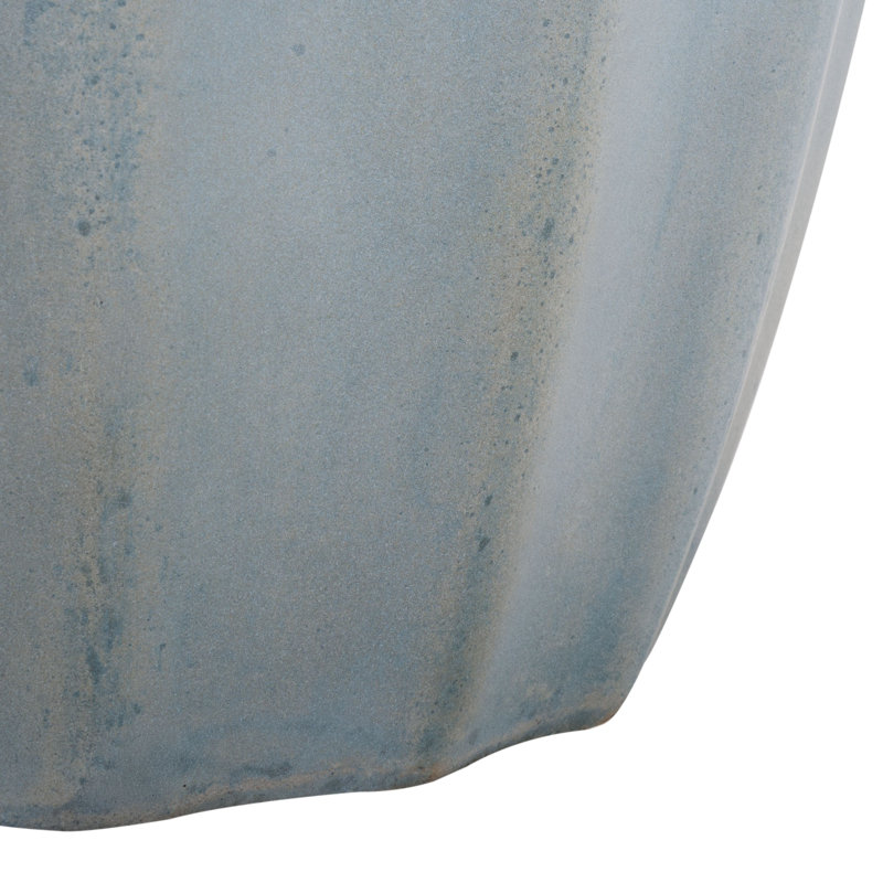 Fordwich Concrete Abstract End Table, Powder Blue