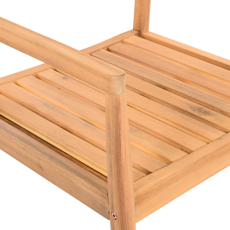 4 chaises de patio en bois d'apparence grise et résistante aux intempéries