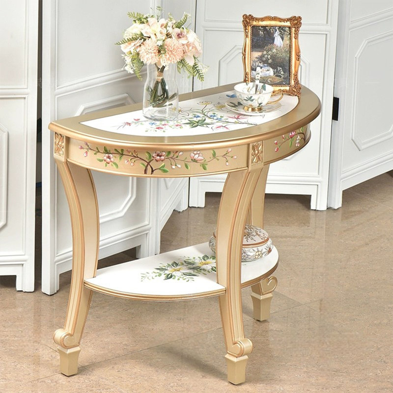 Console demi-cercle Champagne