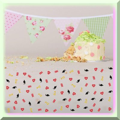 Light Pink Double Strip Hanging Decorations 27.6 Inch 18 Pcs