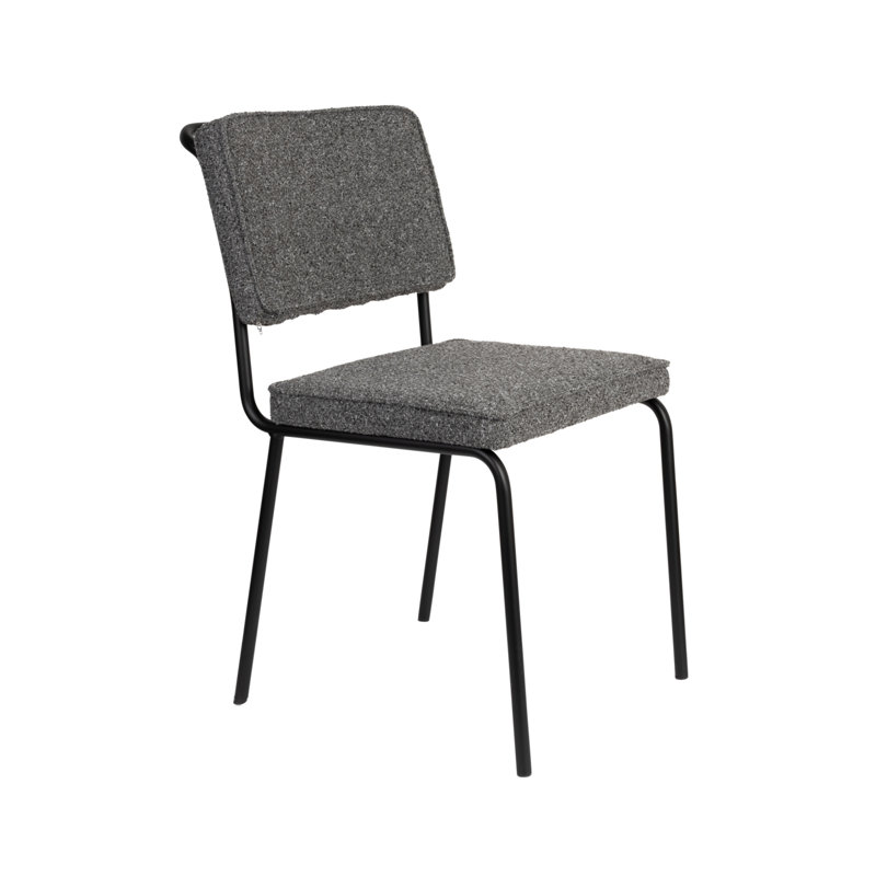 Buddy Upholstered Dining Chair, Black