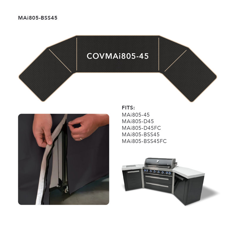 Durable Weather Resistant Cover For 805 Island With 45 Degree Corners