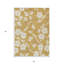 Tapis intérieur lavable floral ivoire et brun doré 5 pi x 8 pi