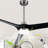 3-blades 72" Modern Solid Wood Large Ceiling Fan with Dimmable LED Light and Remote Control 6-speed Reversible DC Motor for Large Room 