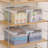 Plastic Storage Box with Latching Lid Clear (Set of 6)-650640290