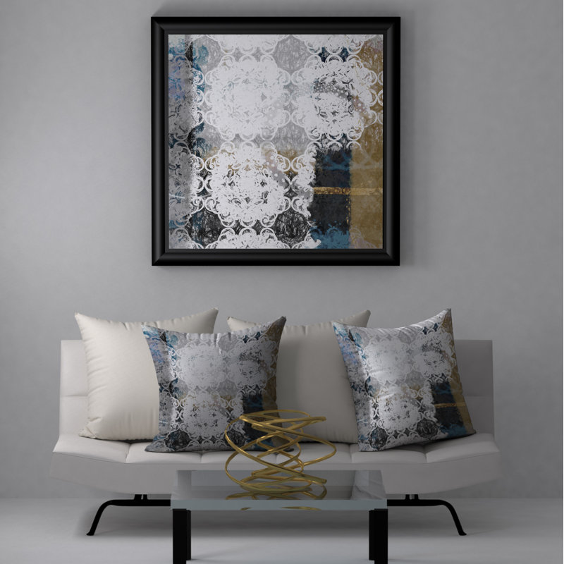 Housse d’oreiller carrée en forme de losanges exquis, 20 po X 20 po