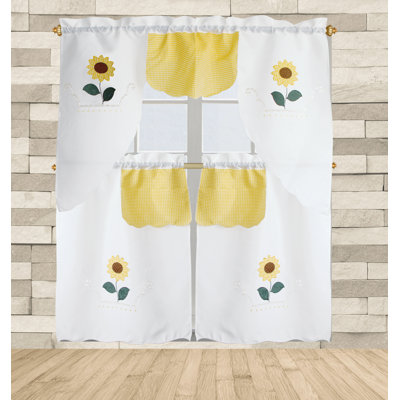 Cates Floral Swag Kitchen Curtain