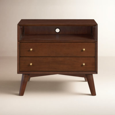 Williams Mahogany Nightstand with Shelf