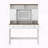 Farmhouse Dressing Table with Lighted Mirror and Storage