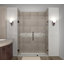 Porte de douche à charnière sans cadre 70,25 po-71,25 po x 72 po Nautis GS