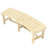 Semicircular Round Outdoor Bench, Wooden Garden Bench