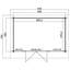 Lasita Dorset 13 x 8.5 Ft. Premium Log Cabin With Tempered Double Glazing (34mm)-1548807396