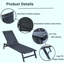 Chaise longue sans accoudoirs en métal Emris-88400237