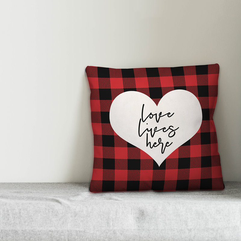 Plaid Throw Pillow, 20"H x 20"W