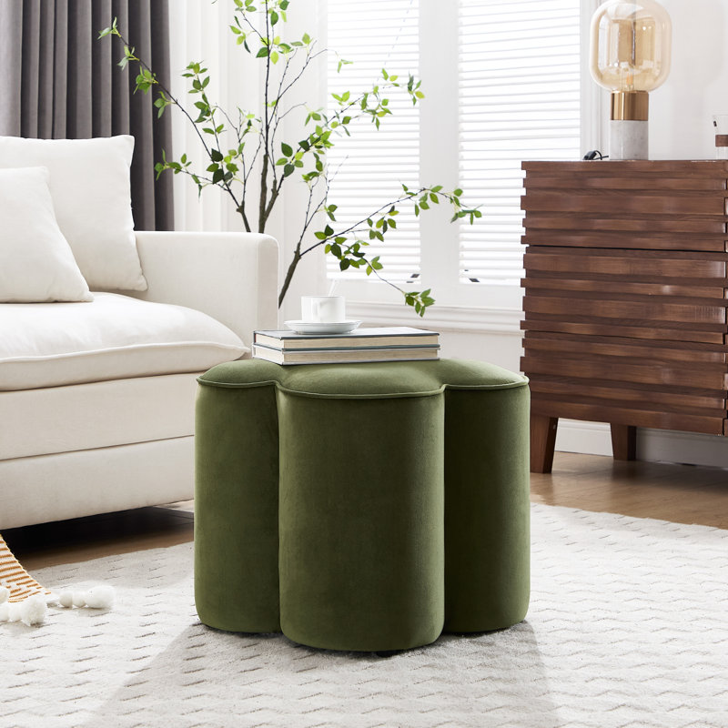 47cm Wide Rectangle Standard Ottoman, Green