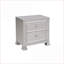 Table de chevet 2 tiroirs Modern Silver