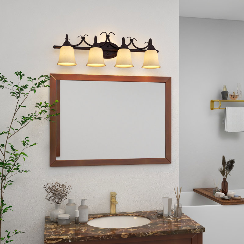 Haase 4-Light Dimmable Bronze Vanity Light