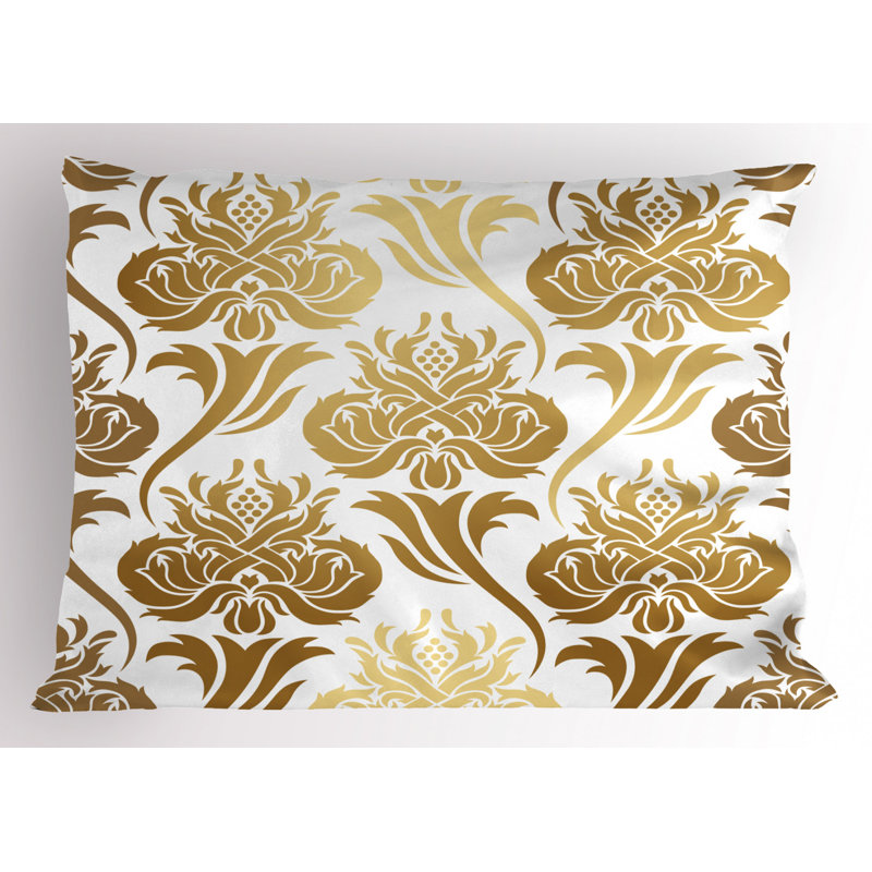 Polyester Damask Sham Set, Twin