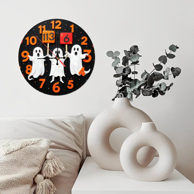 Ghosts Holding Clock Numbers