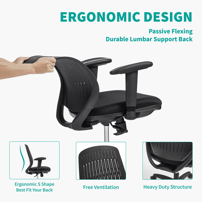 Ireal Task Chair, Black