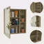 Pharmacie avec miroir, cinq tablettes internes, porte simple