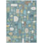 Tapis Mid-Century moderne lavable à la machine intérieur / extérieur Jourdan ACN2393-1623779216
