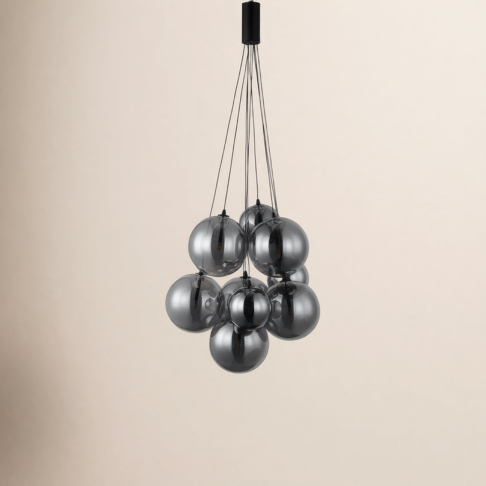 Celica 9 Light Pendant, Black