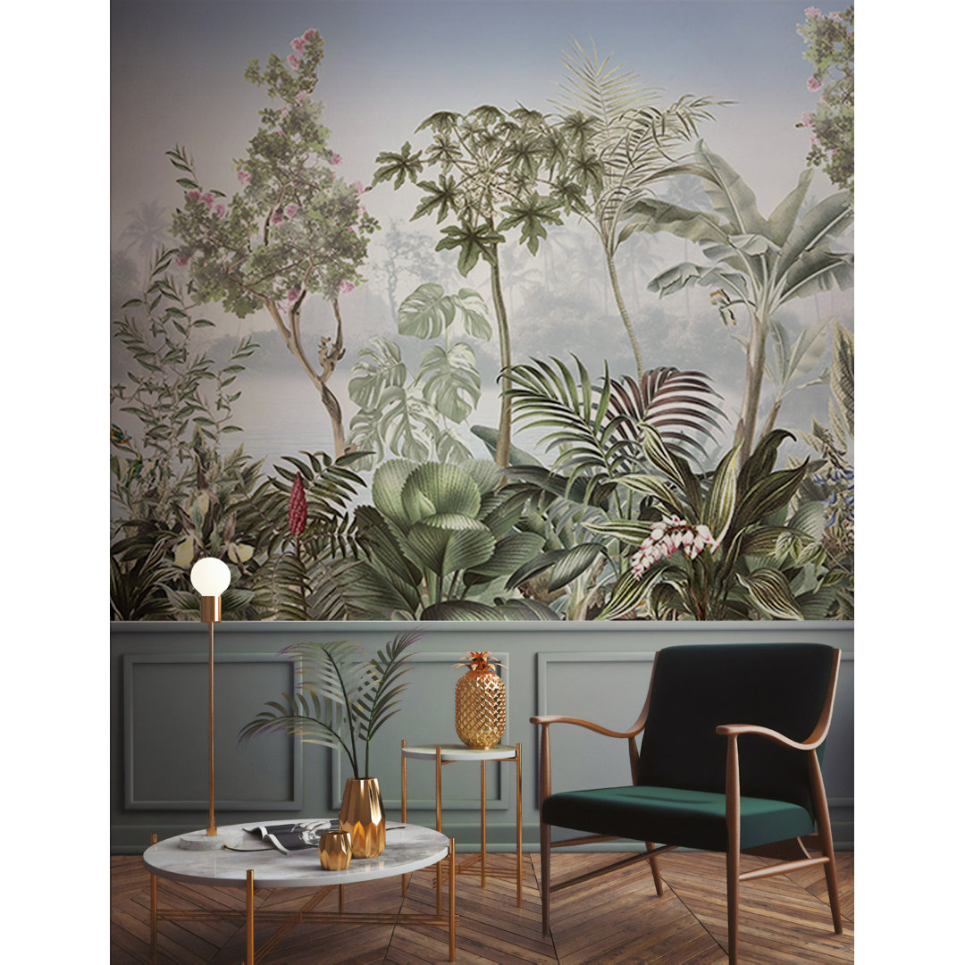 Ellendale Lake Landscape Retro Wall Mural Bay Isle Home™ 